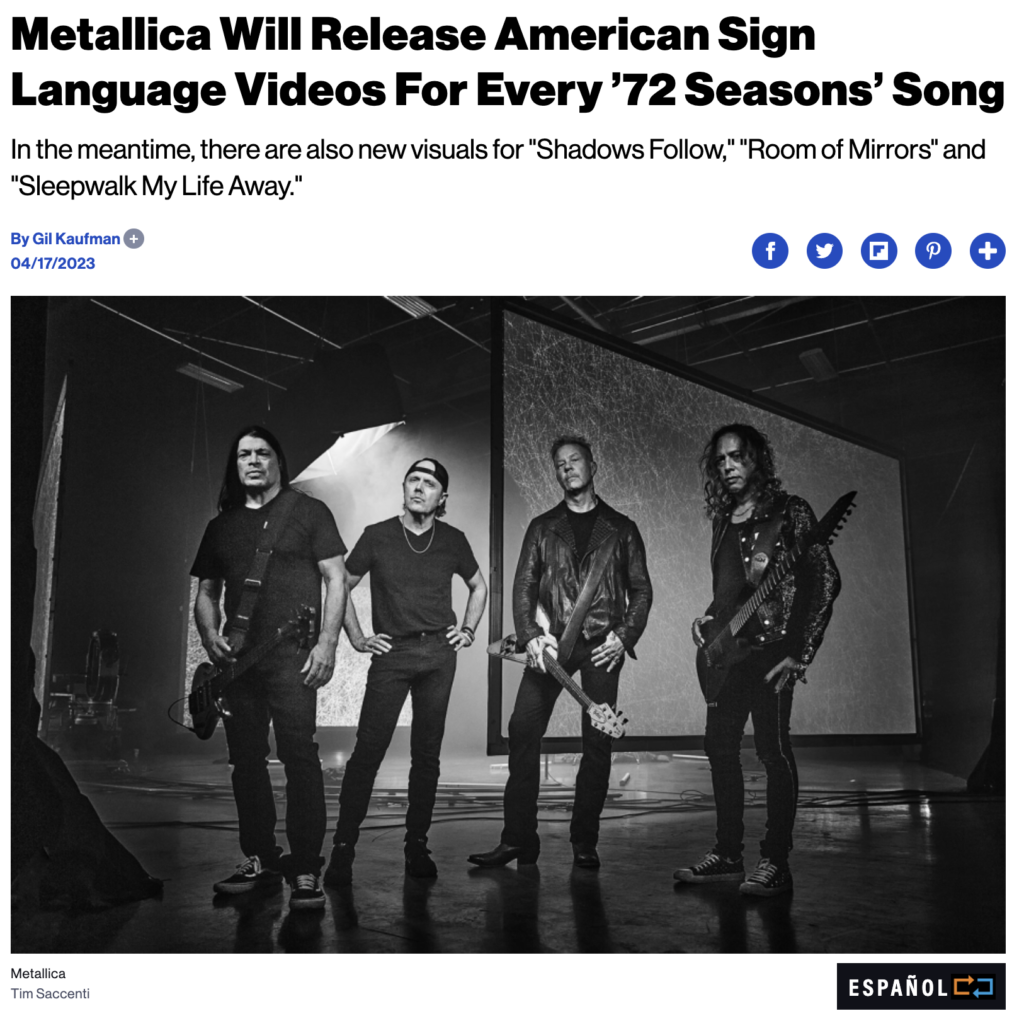 Metallica in Billboard