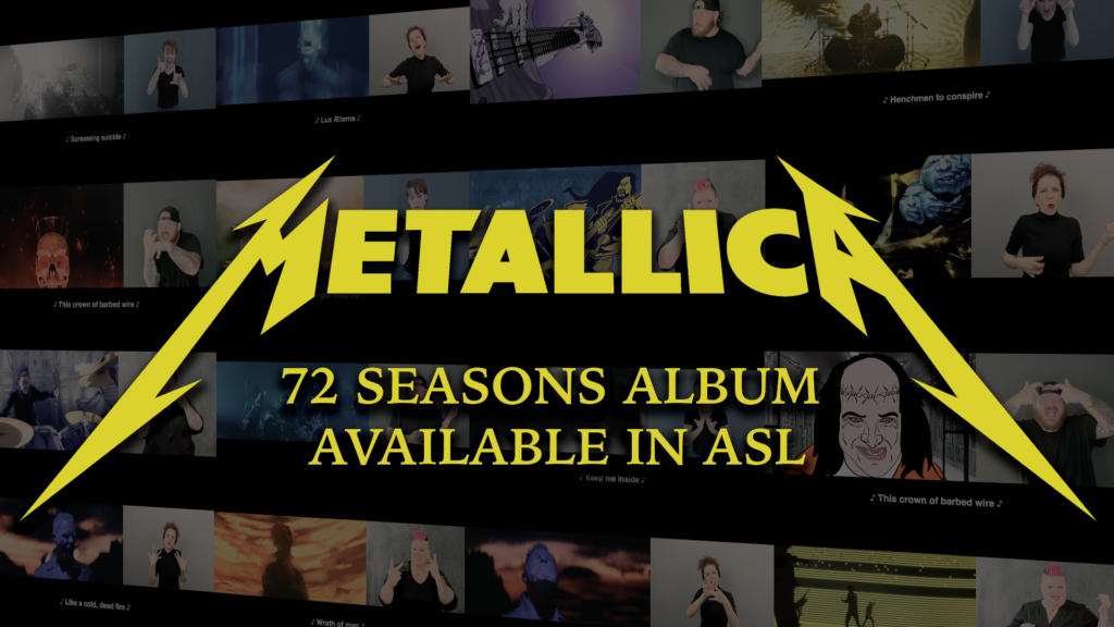 Metallica 72 Seasons album available in ASL